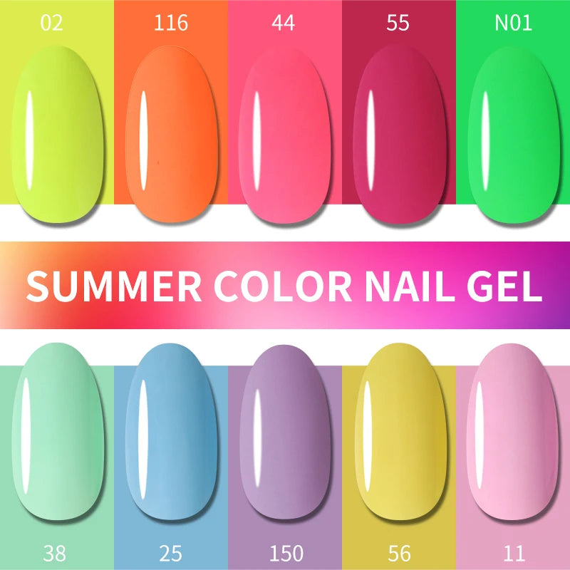 MSHARE 100ML Nail Gel Polish Soak Off UV LED Nails Vernis Semi Permanent Varnish Polish White Red Nail Gel Art