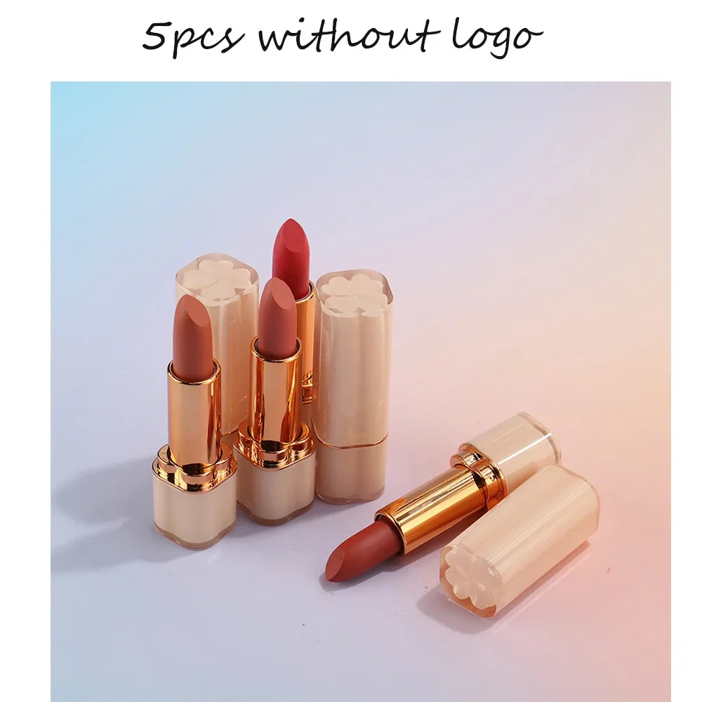 Private Label 14colors Matte Lipstick Non Stick Cup Long Lasting Waterproof Easy To Apply Sexy Lips Beauty Makeup Bulk Custom