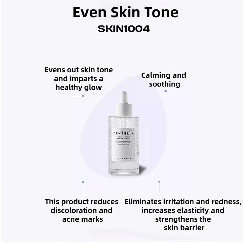 Korean Centella Tone Brightening Toner Facial Calming Moisturizing Serum Cream Gentle Cleanser Skincare Original Products Set