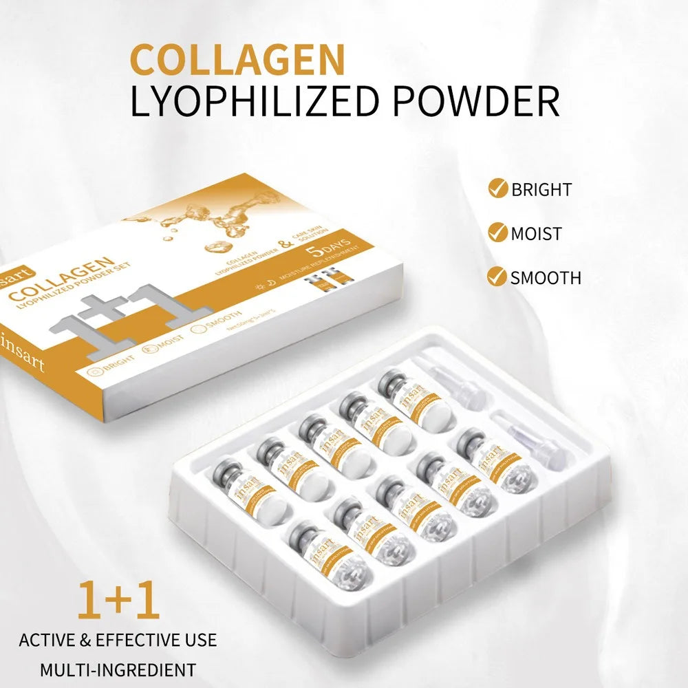 Collagen Niacinamide VC Lyophilized Powder Face Serum Anti Aging Brightening Moisturizing Essence for All Skin  Skincare