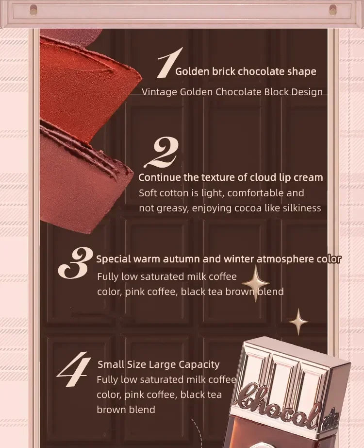 Flower Knows Chocolate Series Cloud Lip Cream Matte Liquid Lipstick