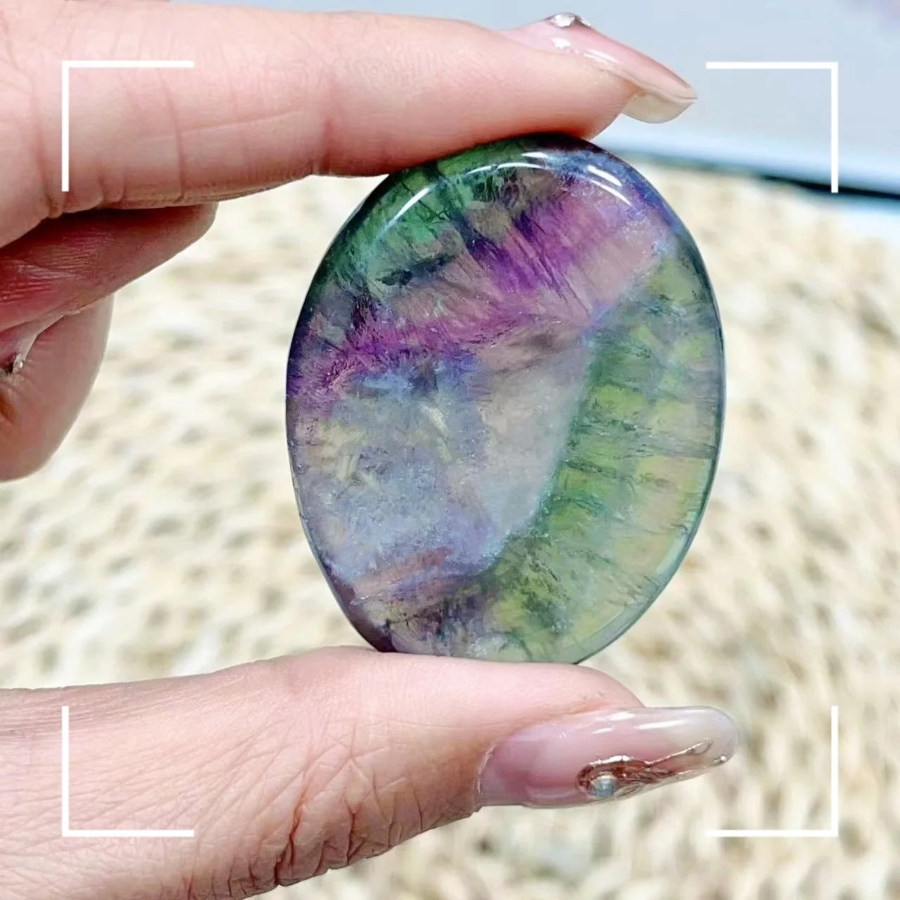 Natural Stone Face Massagers Thumb Forget Worry Stone Decompression Crystal Spiritual Healing Therapy Meditation