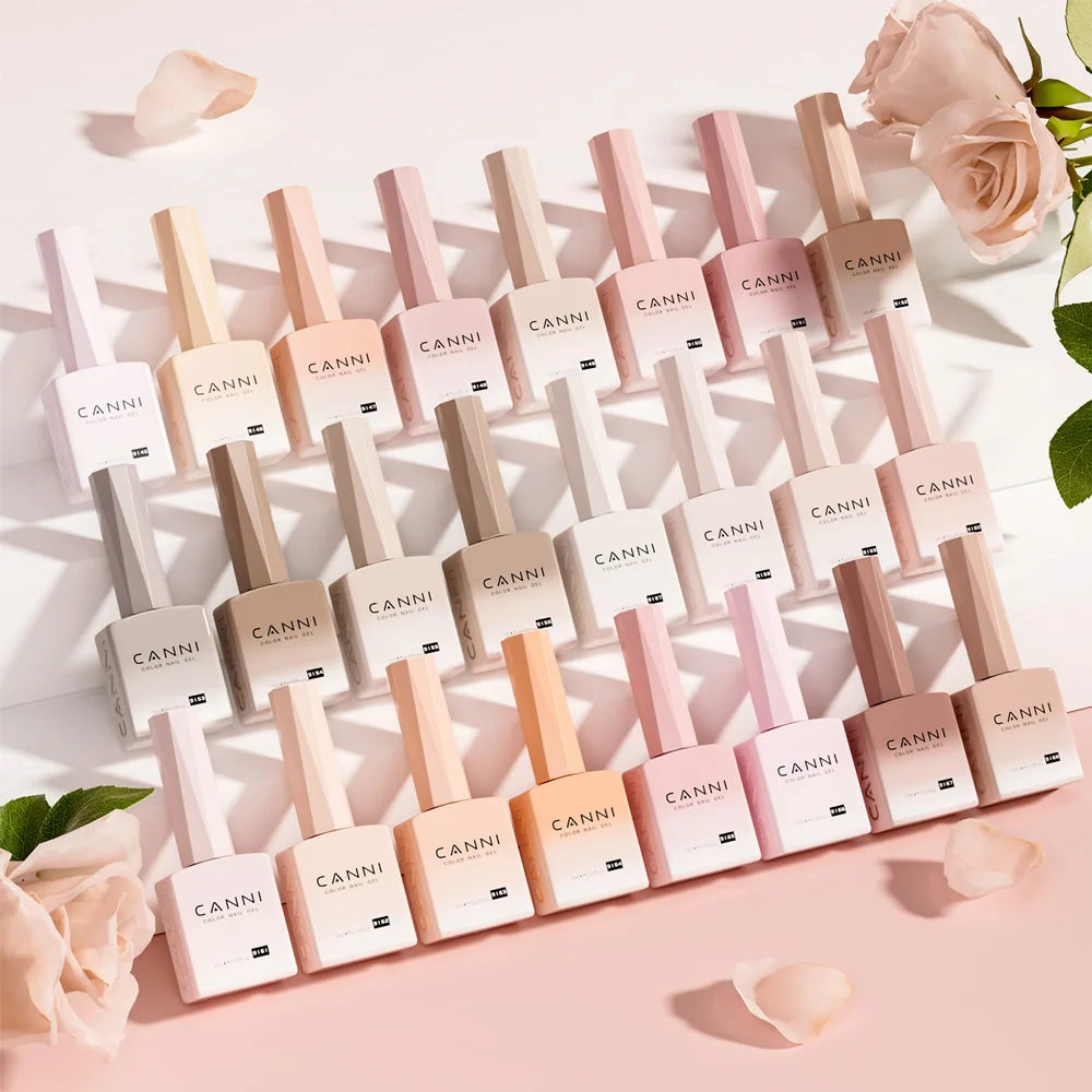 CC7 CANNI Nail Gel Polish VIP Kit 9ml HEMA FREE Soak Off UV LED Gel Nail Semi Permanent Glossy Diamond Top Coat Set 6/30pcs Set