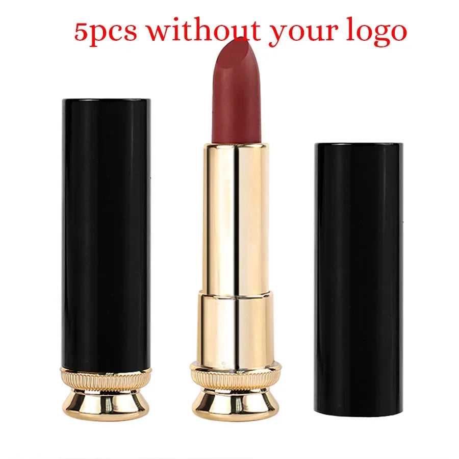 6-color Custom Bulk Solid Lipstick Private Label 3.5g Waterproof Matte