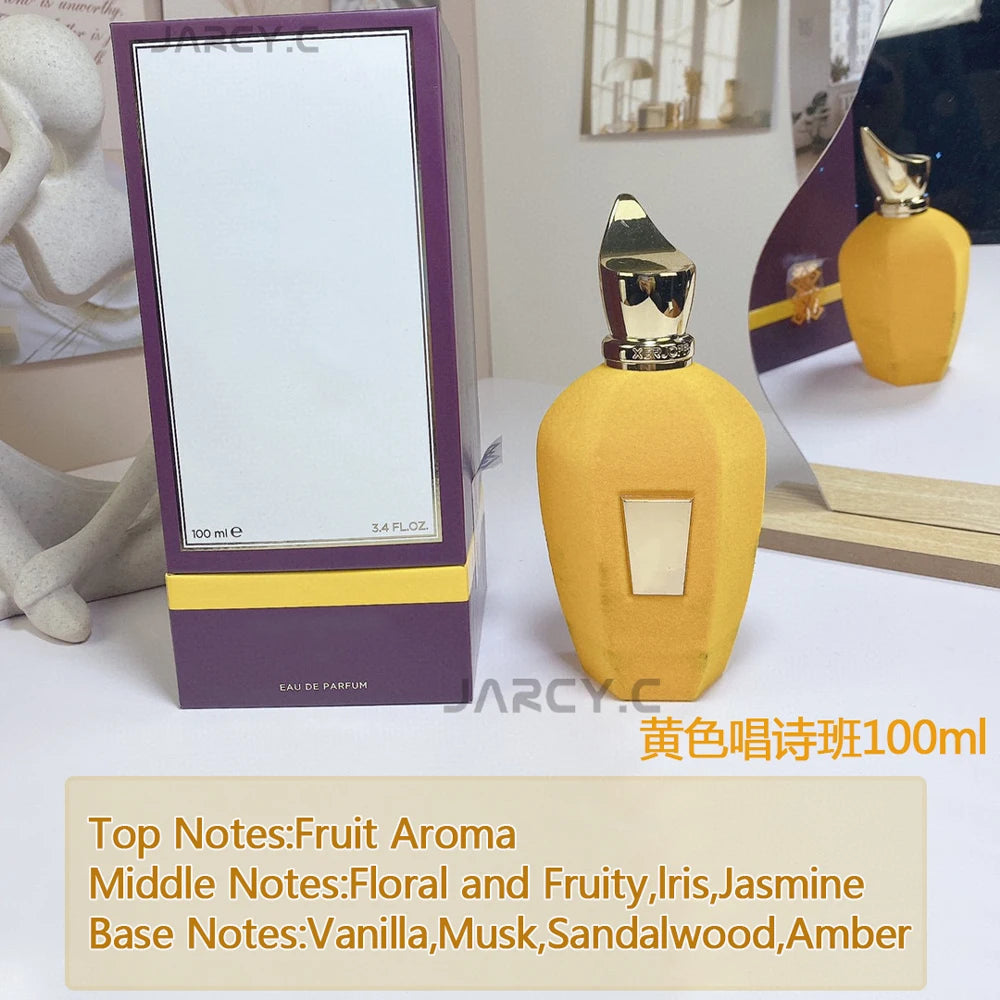 100ml Brand Pure Grass Yellow Coro Black Opera Purple Soprano Women Men Perfume Fragrance Spray Lasting Time Scent