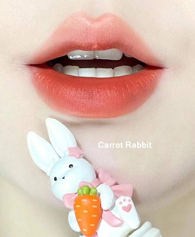 Cute Rumor Lip Mud Rabbit Lip Glazed Peach Naked Color Korean Makeup Matte Lipstick Gifts to Girlfriend Vegan Cosmetics