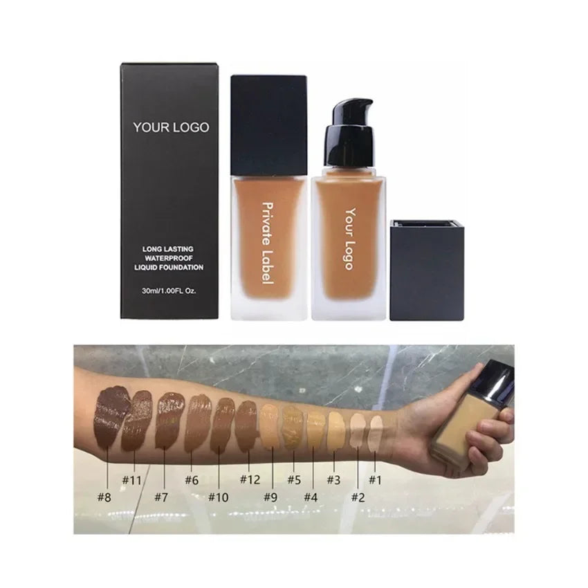 Liquid Foundation Private Label Natural Full Coverage Long Lasting Concealer Oil Control Moisture Custom Logo Makeup Wholesale