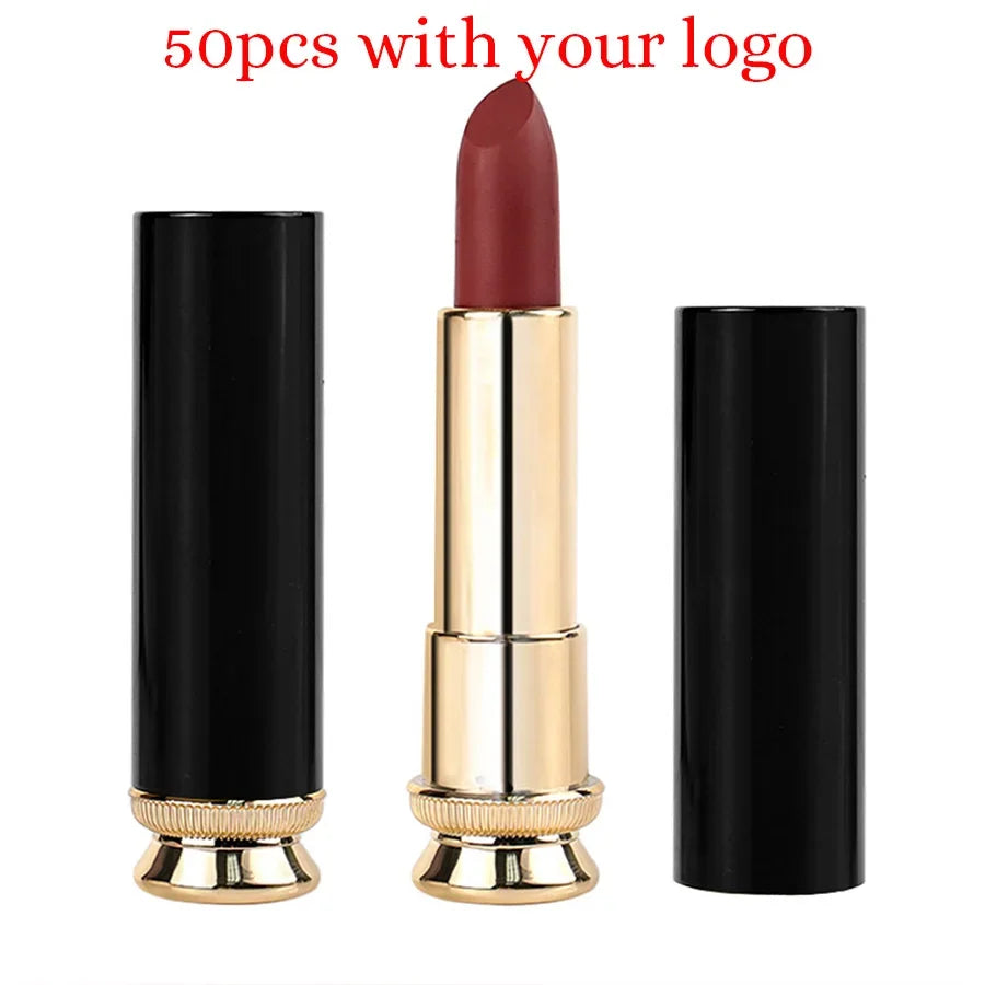 6-color Custom Bulk Solid Lipstick Private Label 3.5g Waterproof Matte