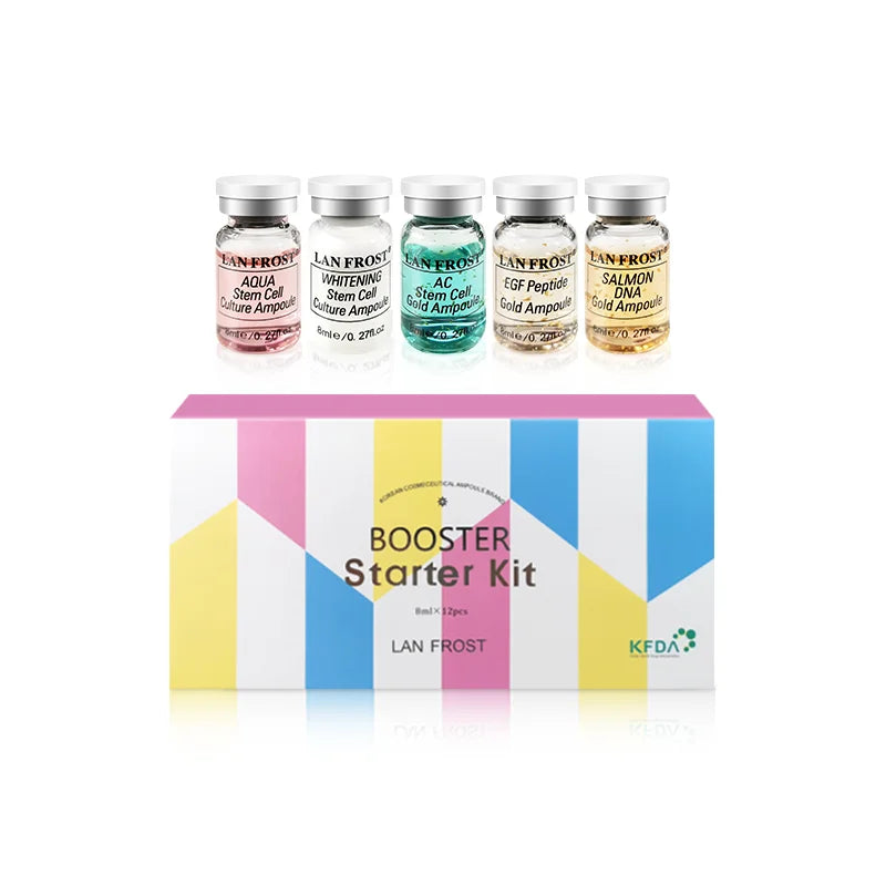 BB Cream Glow Face Serum Essence Ampoule Kit 12vials/ box Moisturizing Brightening Skin Color Semi-permanent Liquid Foundation