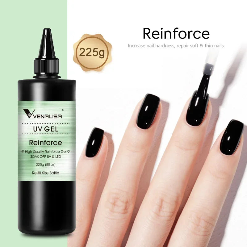 225g Venalisa Camouflage Soak Off UV LED Clear Color Builder Extension Nail Gel Jelly Gel Quick Building Nail Gel Polish