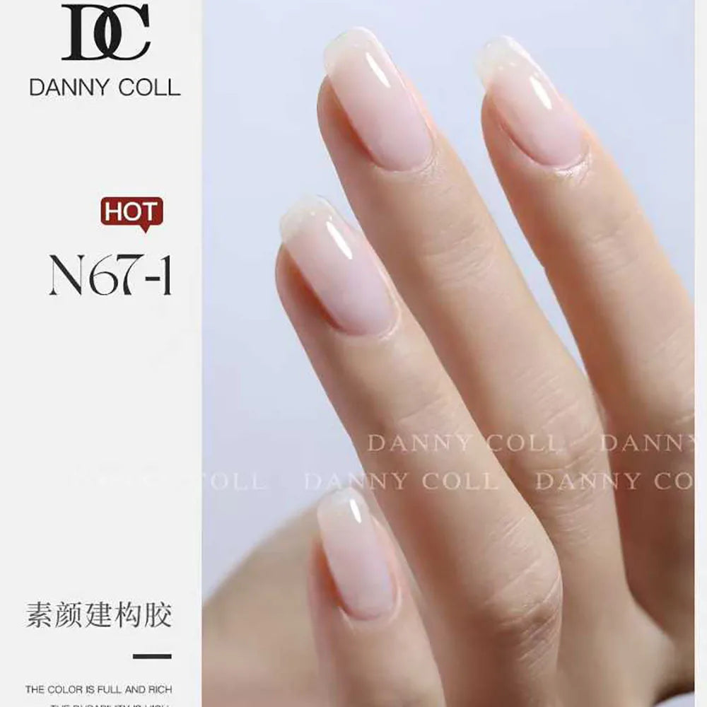 5pcs Skin Nude Color Pink Jelly Quick Building Gel Nail Polish Kit Semi Transparent UV Soak Off Gel Lacquer Finger Extension