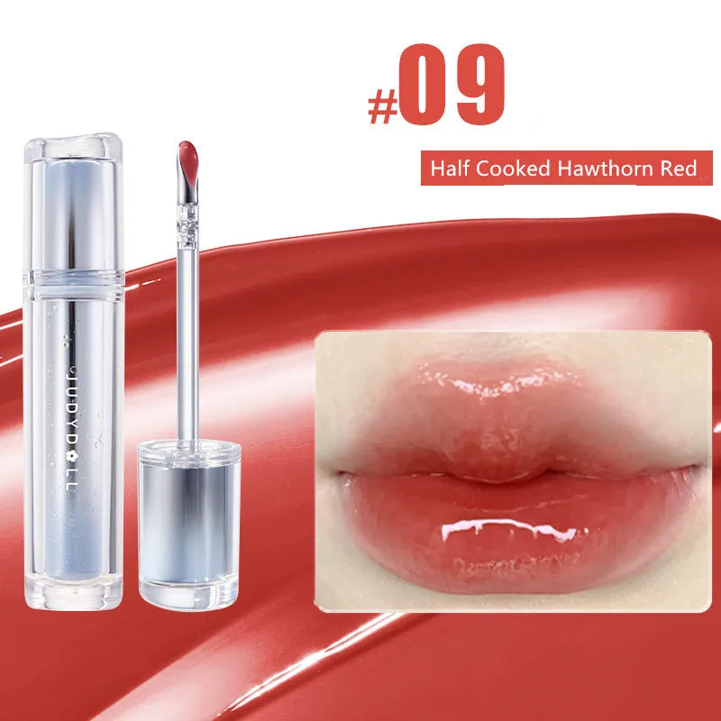 Judydoll Ice Iron Lip Glaze Lipstick, Non Staying Cup, Non fading Mirror Gloss Lip Gel,Liquid Lip Tint，Matte Moisturizing