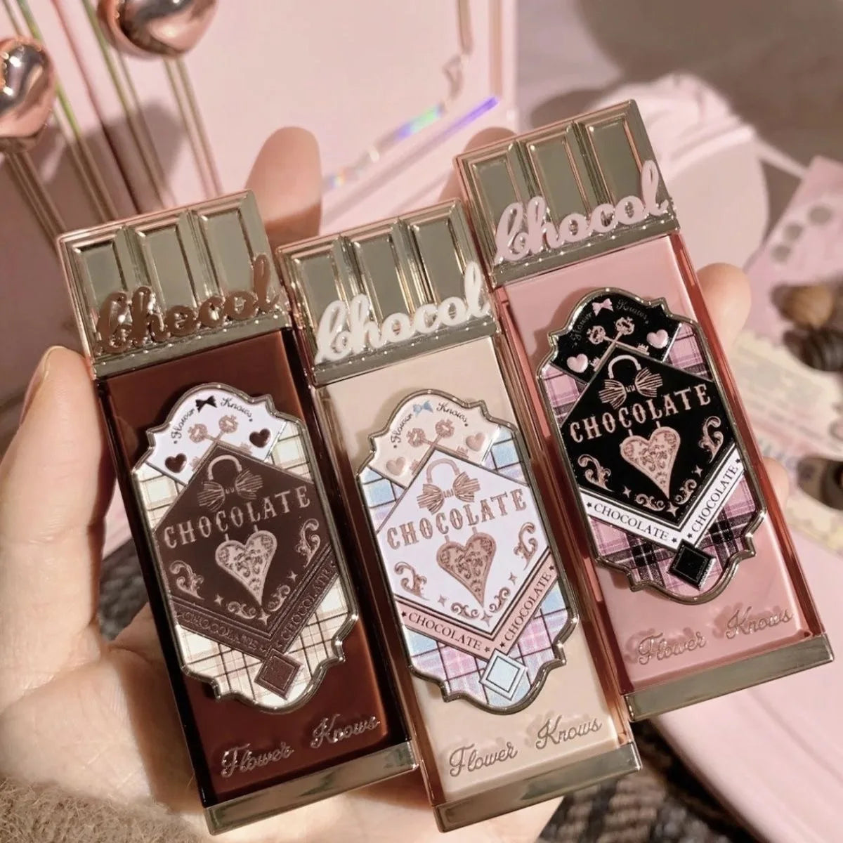 Flower Knows Chocolate Cloud Lip Cream Lightweight Matte Long Lasting Liquid Lipstick Makeup Lip Mud 4.5ml Waterproof