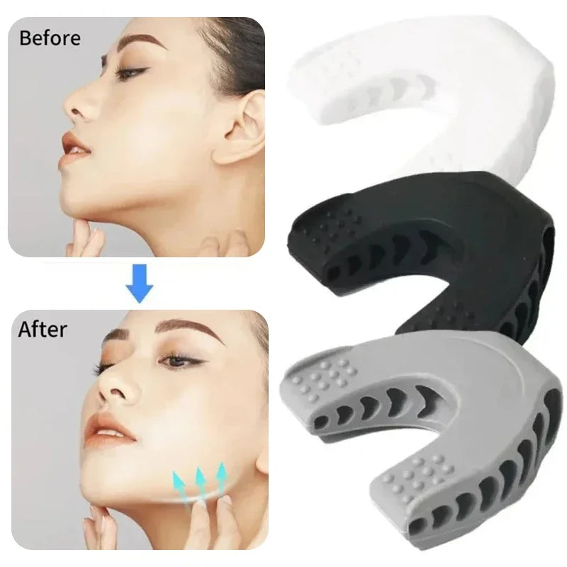 Upgraded Jaw Exerciser and Neck Toning Jawline Massager Face Muscle Massagers Double Chin Reducer Face Slimming Massage Tool Set