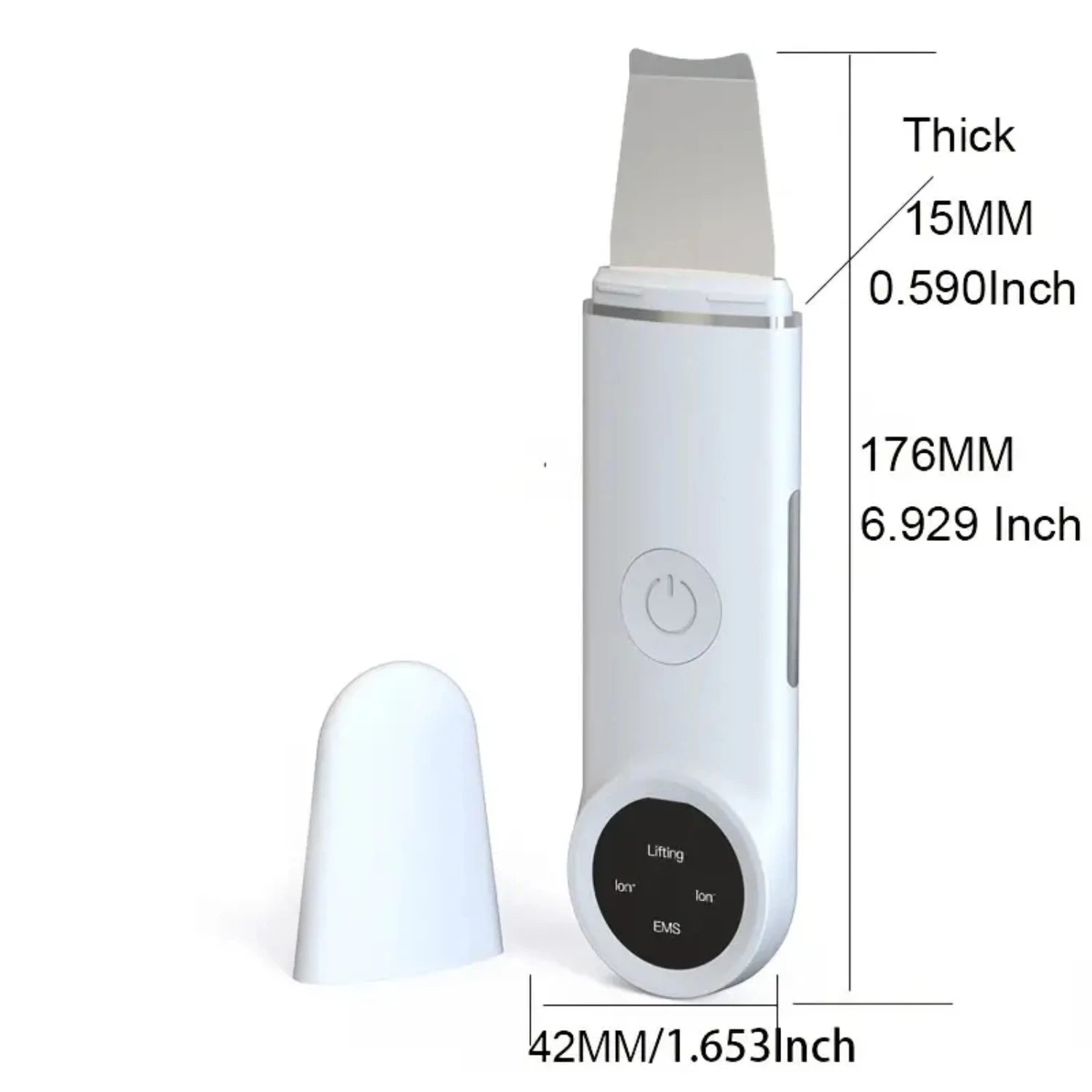 Effective Ultrasonic Exfoliating Facial Cleanser for Pore Blackhead and Pimple Cleaning: Skin Scrubber & Blackhead Removal Instr