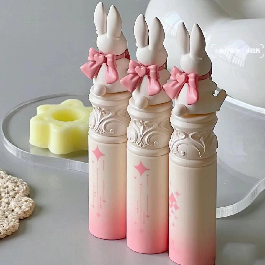 Cute Rumor Lip Mud Rabbit Lip Glazed Peach Naked Color Korean Makeup Matte Lipstick Gifts to Girlfriend Vegan Cosmetics
