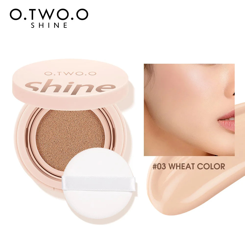 O.TWO.O Cushion Foundation 3 Colors Air Cushion BB Cream Full Coverage Breatheable Concealer Waterproof Face Foundation