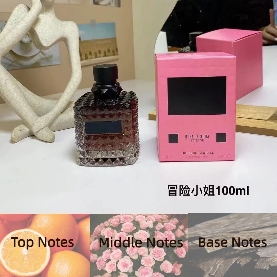 100ML Original Brand Perfume Charming Sexy Lady Body Spray Men Women's Perfumes High-Quality Long Lasting Fragrance Born in Roma