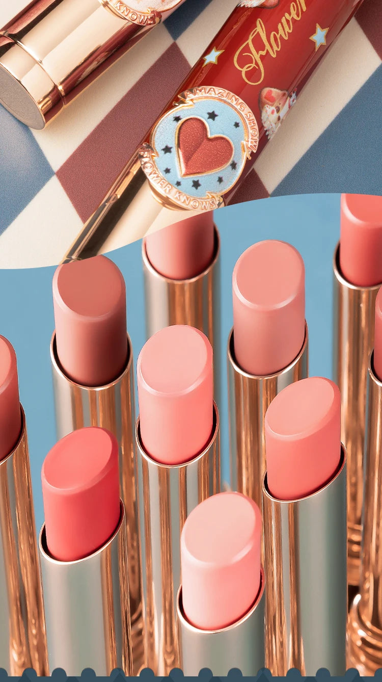 Flower Knows Velvet Matte / Mirror Effect Lipstick Circus Show Series Lip Makeup Professional Cosmetics Women Beauty