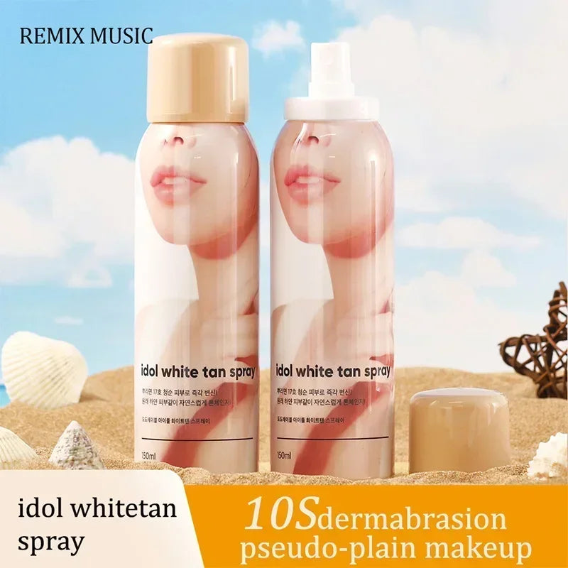 150ml Korean Idol Spray Liquid Foundation Concealer Brighten Whitening Moisturizing BB Cream Base Body Foundation