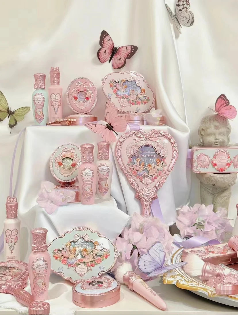 Flower Knows Midsummer Fairytales Makeup Set Lipstick Blush Eyeshadow Concealer Eyebrow Powder Kit Gift Box