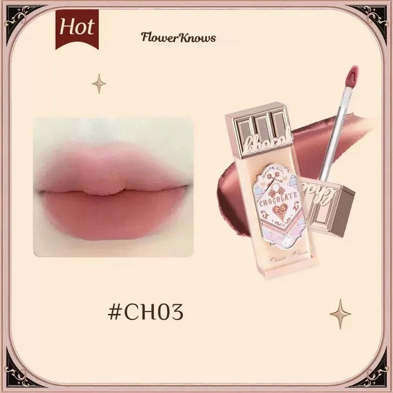 Flower Knows Chocolate Series Cloud Lip Cream Matte Liquid Lipstick