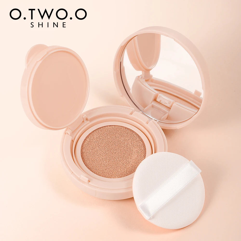 O.TWO.O Cushion Foundation 3 Colors Air Cushion BB Cream Full Coverage Breatheable Concealer Waterproof Face Foundation