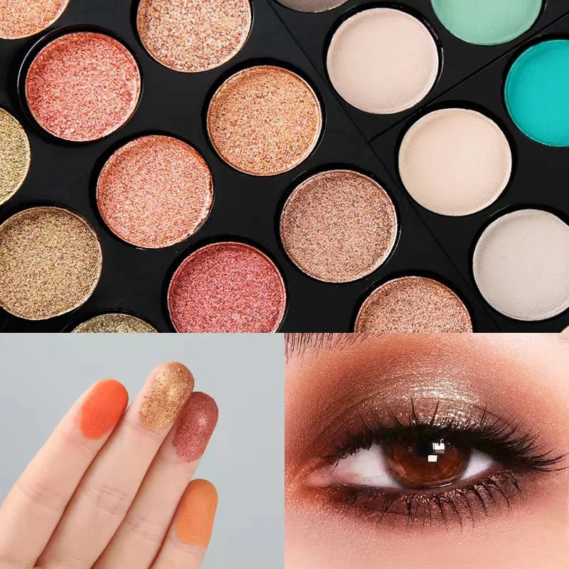 78-194 Colors Makeup Full Kit Eyeshadow Blush Highlight Powder Set Matte Glitter Waterproof Makeup For Women Korean Cosmetics