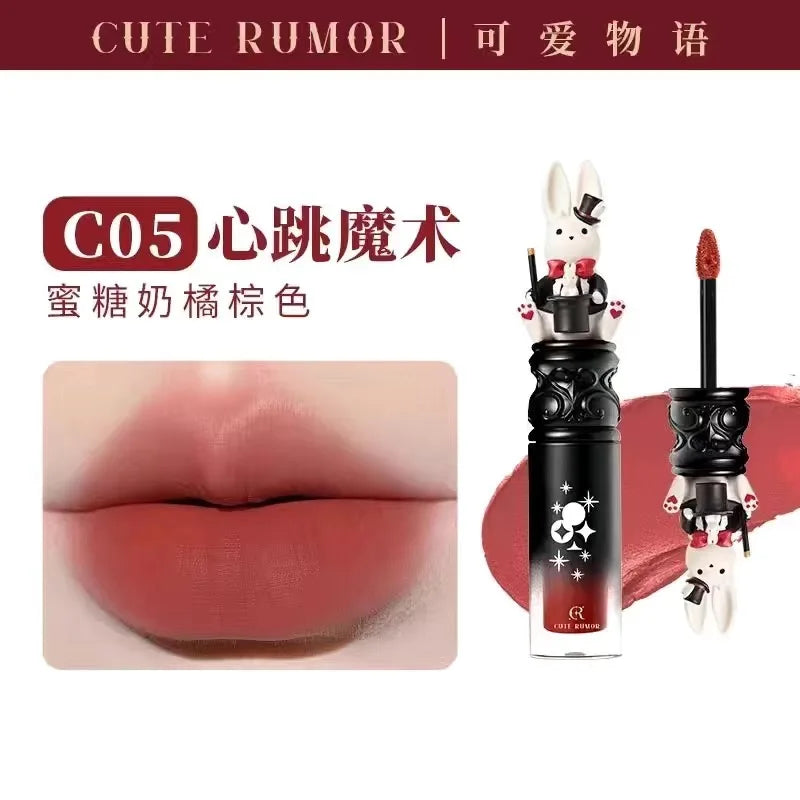 CUTE RUMOR Circus Lip Cream Velvet Lip Glaze Waterproof Vitamin Lipstick Matte Moisturizing Lip Mud