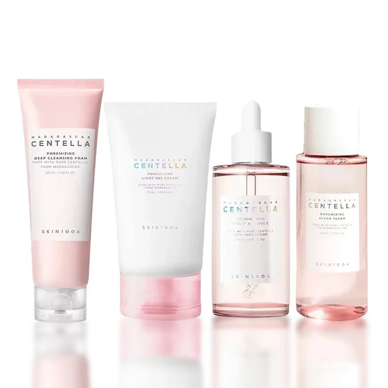 Centella Pink Salt Fresh Ampoule Toner Facial Serum cleanser And Moisturiser Cream Skincare Original Products Full Set