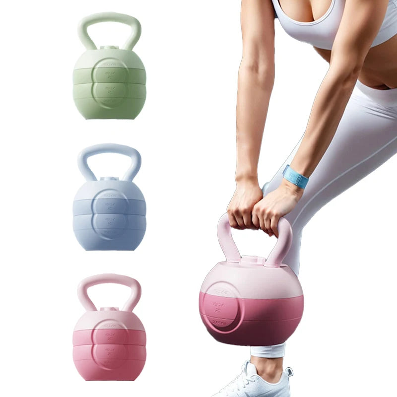 Kettlebell women's fitness exercise removable watering kettlebell