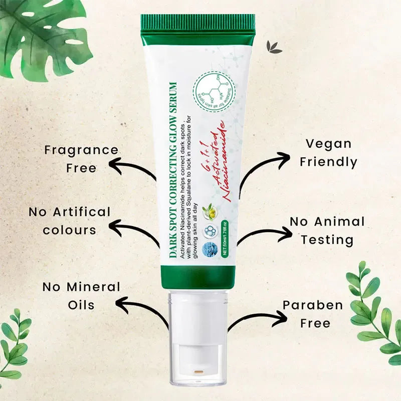 50ml Dark Spot Correcting Glow Serum Effectively Improves Dull Face Moisturizing Whitening Brighten Gently Soothe Serum