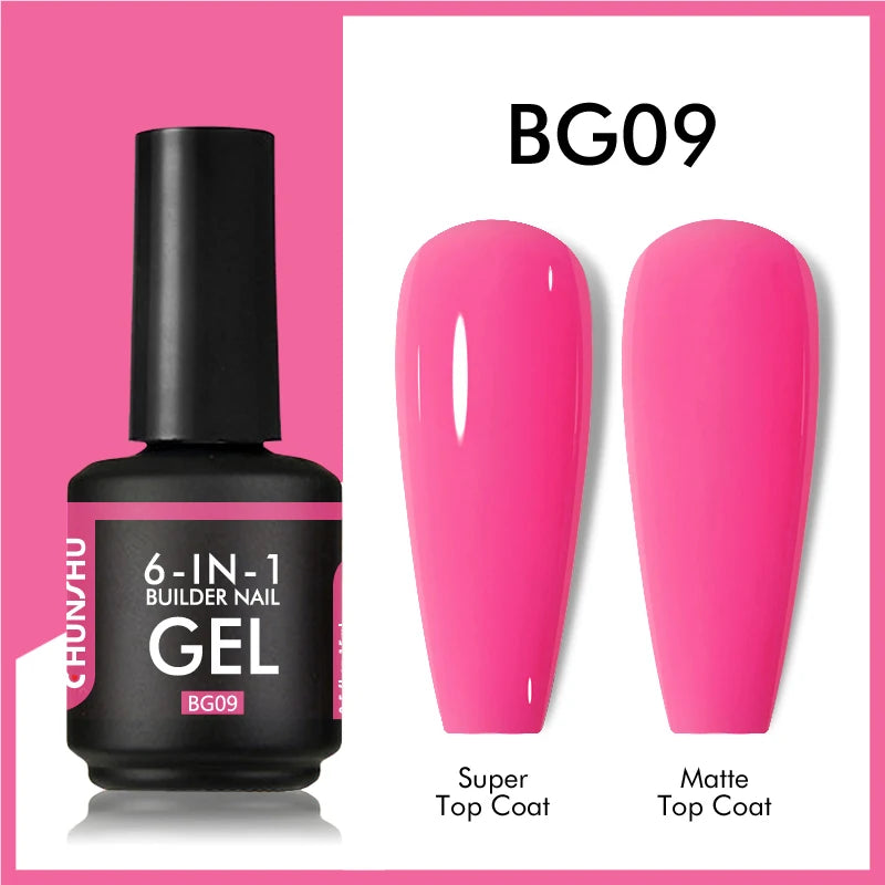 CHUNSHU 6 IN 1 Extension Gel 15ML Builder Nail Gel