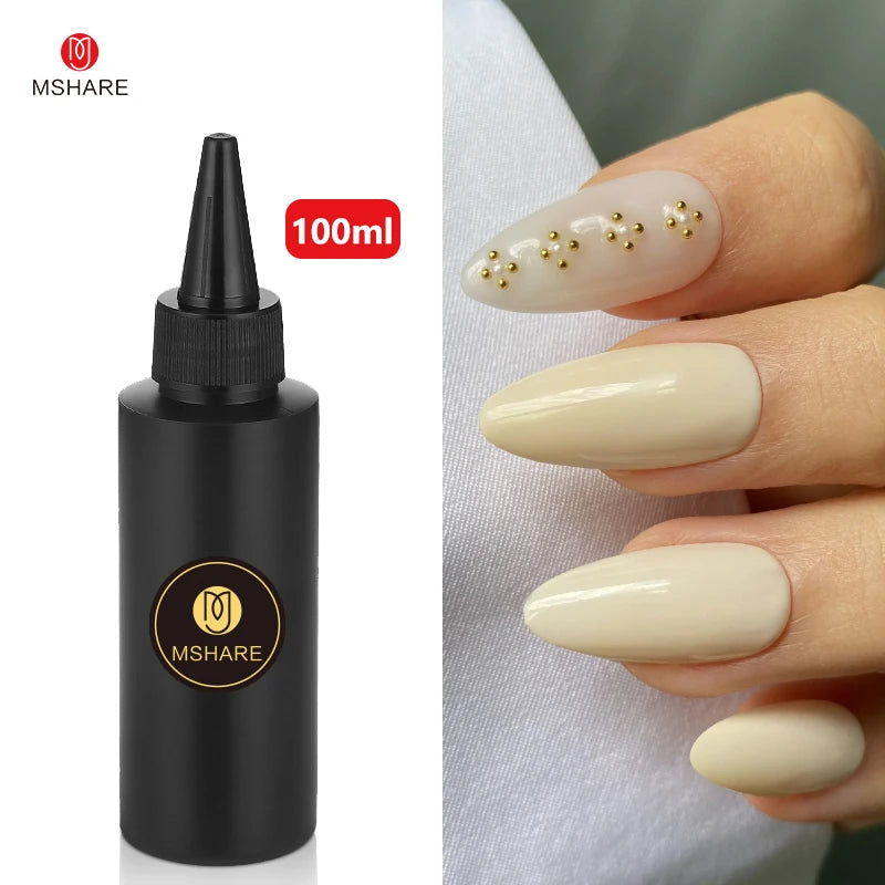 MSHARE 100ML Nail Gel Polish Soak Off UV LED Nails Vernis Semi Permanent Varnish Polish White Red Nail Gel Art