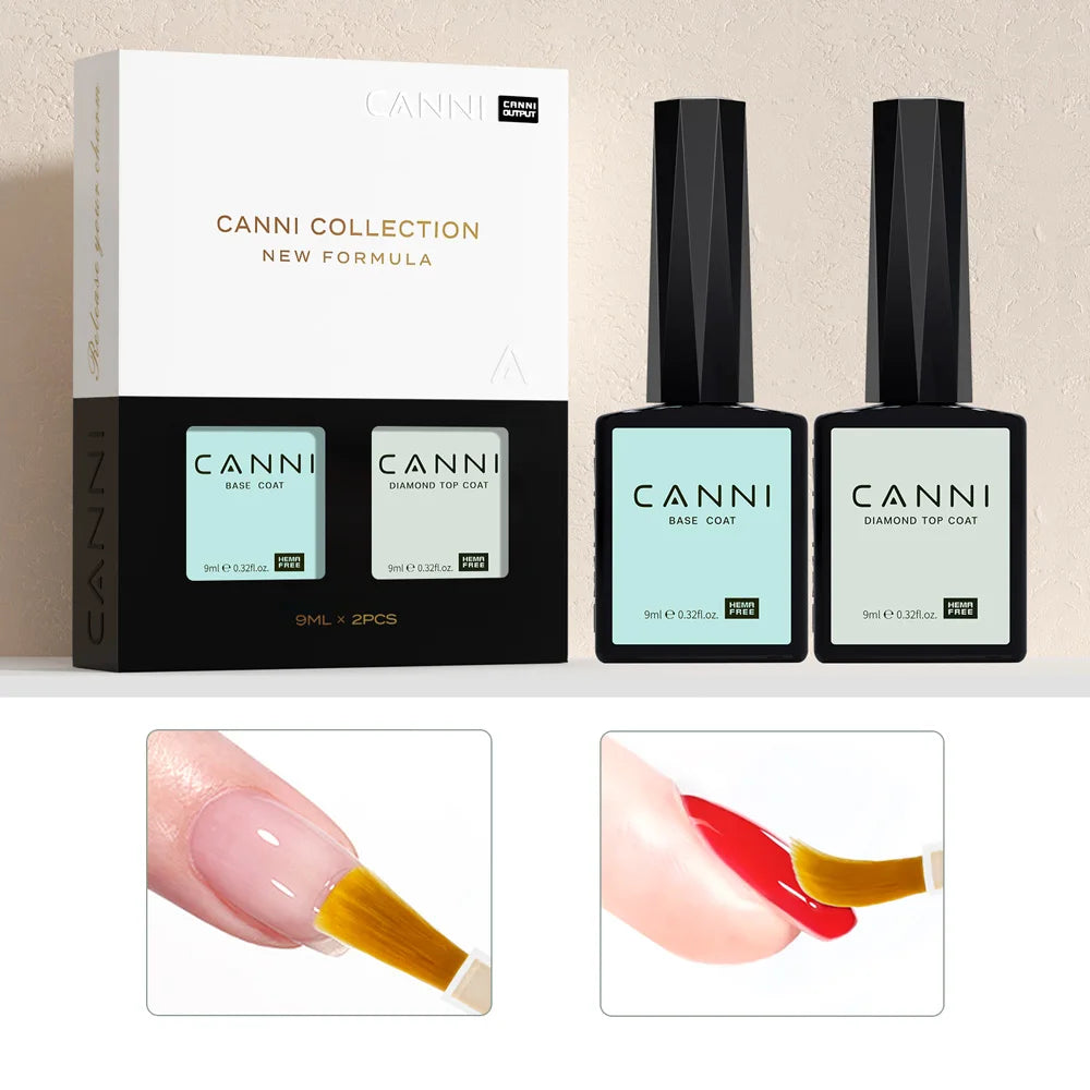 CANNI HEMA FREE Nail Gel Polish Set New Arrival VIP Kit Gorgeous Color Semi Permanent Full Coverage Soak off UVLED Gel Varnish