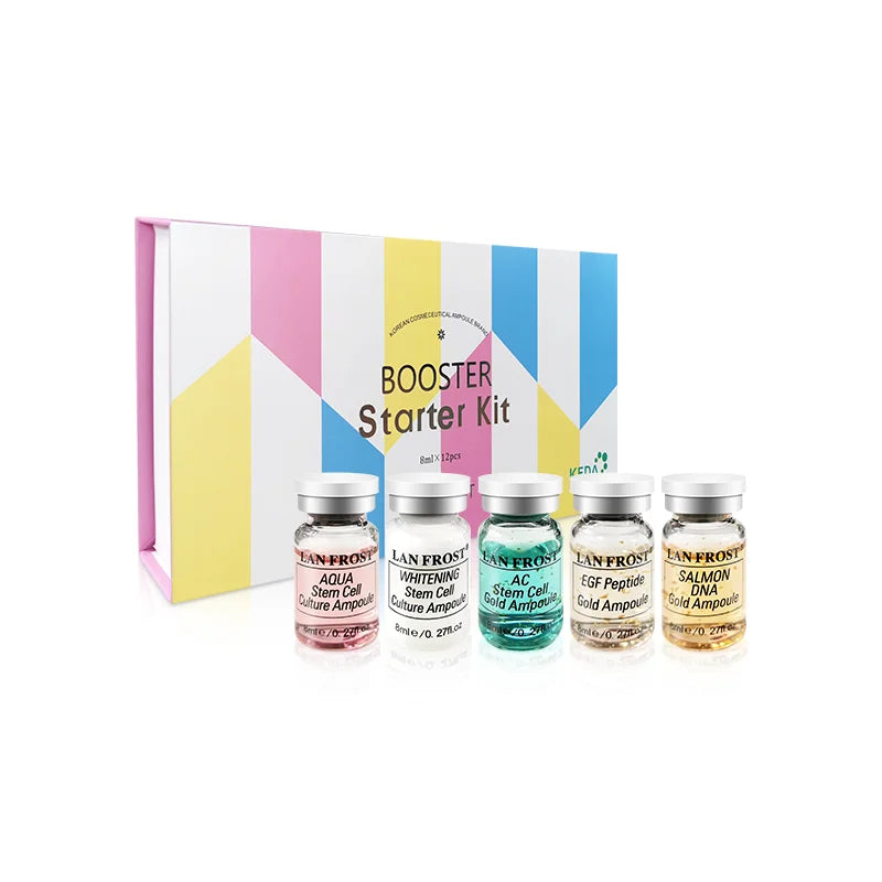 BB Cream Glow Face Serum Essence Ampoule Kit 12vials/ box Moisturizing Brightening Skin Color Semi-permanent Liquid Foundation