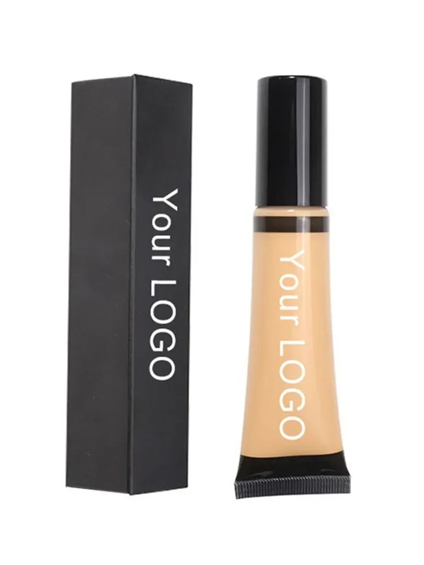 Private Label Liquid Foundation Full Coverage Natural Long Lasting Waterproof Oil Control Concealer Custom Logo Makeup Wholesale