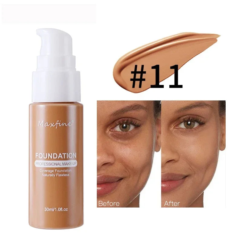 Liquid Face Foundation Cream Oil-Control BB Cream Matte Base Brightening Concealer Lasting Full Coverage Women Makeup Cosmetics