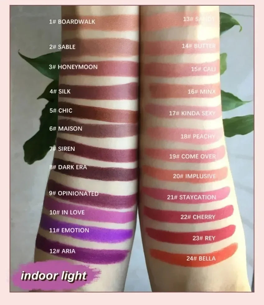 Private Label 24colors Gold Tube Lipstick Natural Long Lasting Moisturizing Non Fading Easy To Apply Bulk Makeup Custom