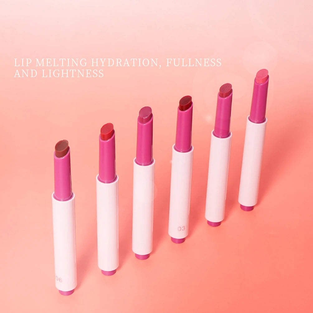2.5g Private Label 6-color Lipstick Pen Custom Bulk Press-on Waterproof Non-fading Pop-lip Mirror Glaze Water Gloss Makeup Vegan
