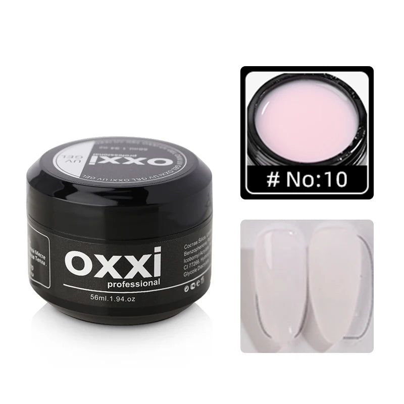 OXXI 56ml UV Nail Extension Gel Semi-permanent Builder Varnish Manicure Poly Nails Gellac Acryl Gel Polish Easy Building Enamels