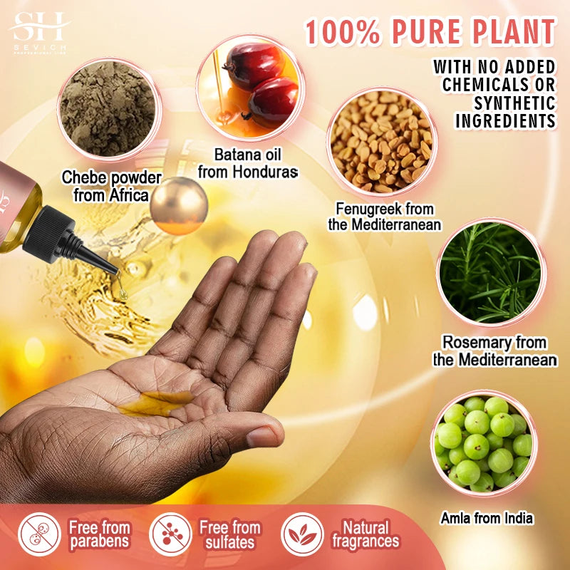 Naturals Anti-Hair Loss Oil Super 5x set African fast hair growth