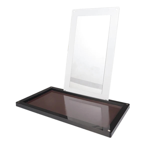 Coosei Brand New EMPTY Magnetic Eyeshadow Palette with Light Mirror DIY Acrylic Waterproof High-Gloss Eye Shadow Makeup Pallet