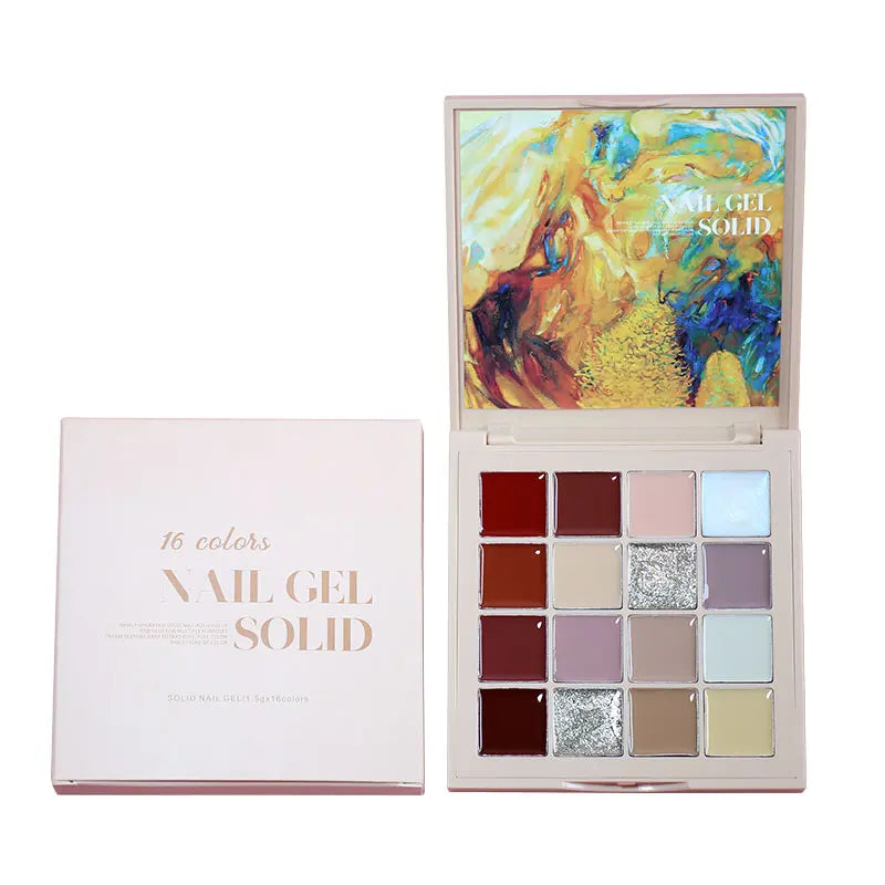 Arte Clavo Solid Painting Gel 16 Colors Vernis Semi Permanent UV LED Top Coat LED Soak Off Lacquer Hybrid Nail Art Manicure