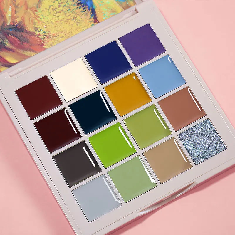 Arte Clavo Solid Painting Gel 16 Colors Vernis Semi Permanent UV LED Top Coat LED Soak Off Lacquer Hybrid Nail Art Manicure