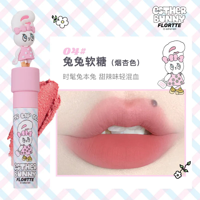 FLORTTE/MIKKO Co Branded Lipstick Milk Cake Lip Cream Soft Lip Mud Lip Glaze Tint Matte Velvet Lipsticks Beauty Korean Cosmetics