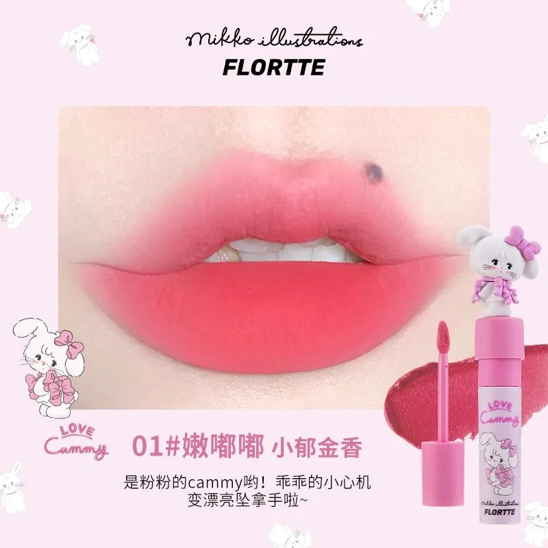 FLORTTE&MIKKO Mirror Lip Glaze Waterproof Translucent Lipstick Korean Makeup Lipgloss Lip Plumper Gloss, Moisturizing Lip Oil