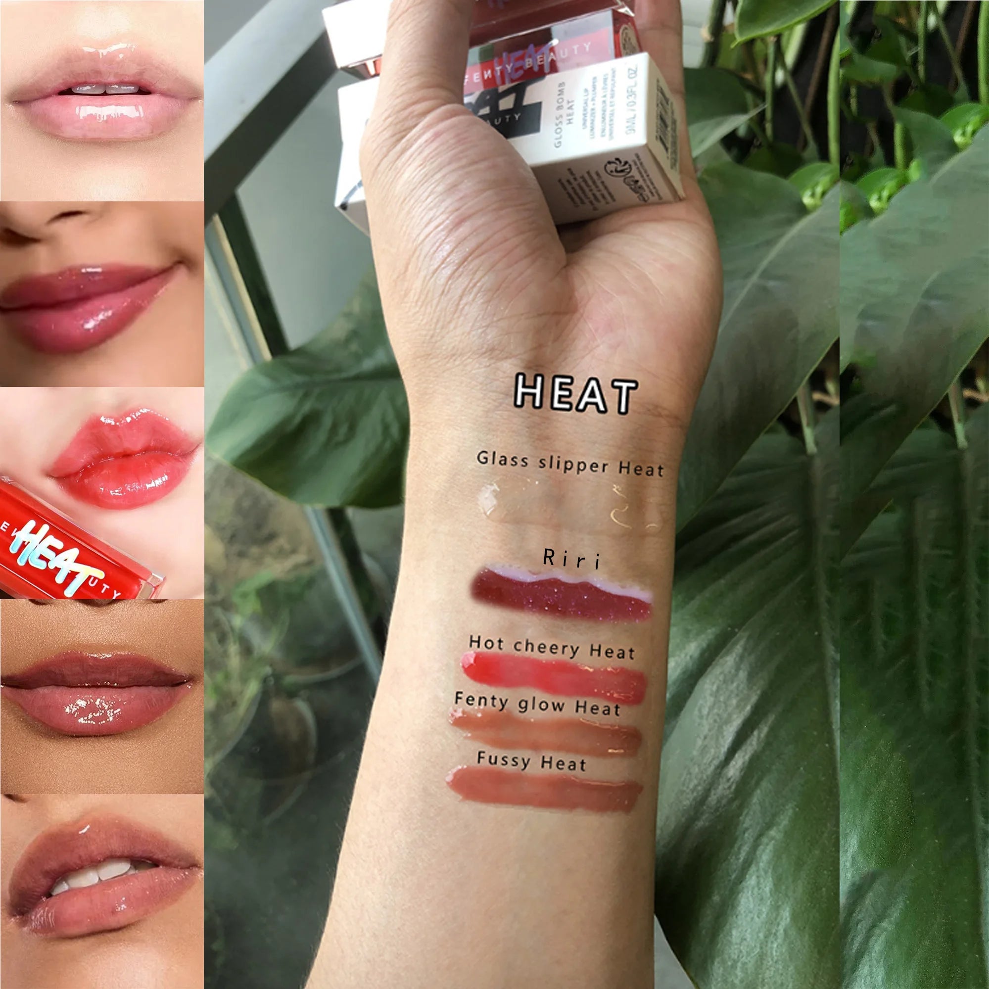 Christmas Makeup Gift Set High Shine Moisturizing Lip Gloss collection Pocket Blush Stick Multi-Functional with Makeup Bag