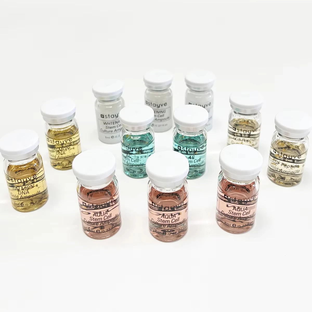 NEW Derma white BB Cream Glow Serum Ampoule add foundation niacinamide/peptide for effective brightening anti-aging 12pcs 8ml