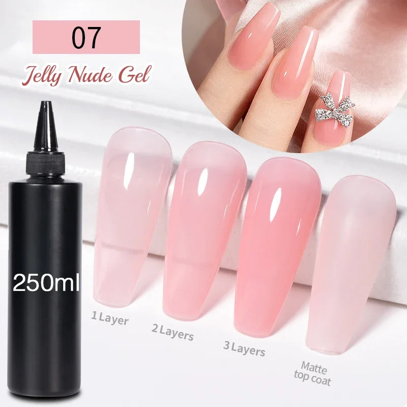 BOZLIN 1KG Super Shinny Top Coat UV Base Gel Polish Matte Top Coat Reinforce Gel Long Lasting Shinning Soak Off Nail Art Varnish